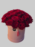 Luxury red roses flower box arrangement – romantic gift